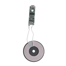 1 шт. PCBA DIY стандартные аксессуары передатчик Модуль катушки платы Универсальный портативный 5 Вт Qi Быстрая зарядка беспроводное зарядное устройство