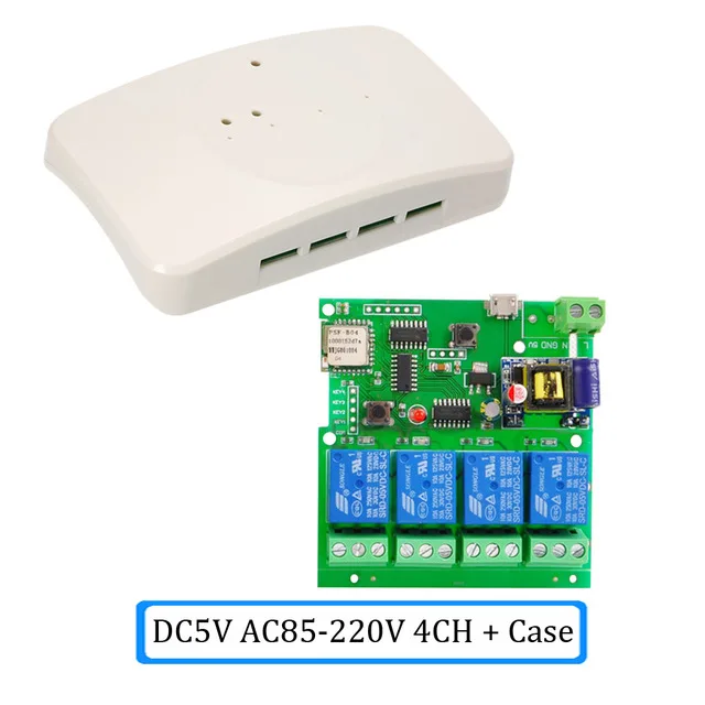 EWeLink wifi переключатель беспроводной релейный модуль умный дом автоматизация для доступа к компьютеру dc5V/12 v 24v 32v Inching/самоблокирующийся IOS - Цвет: AC85-220V A Case