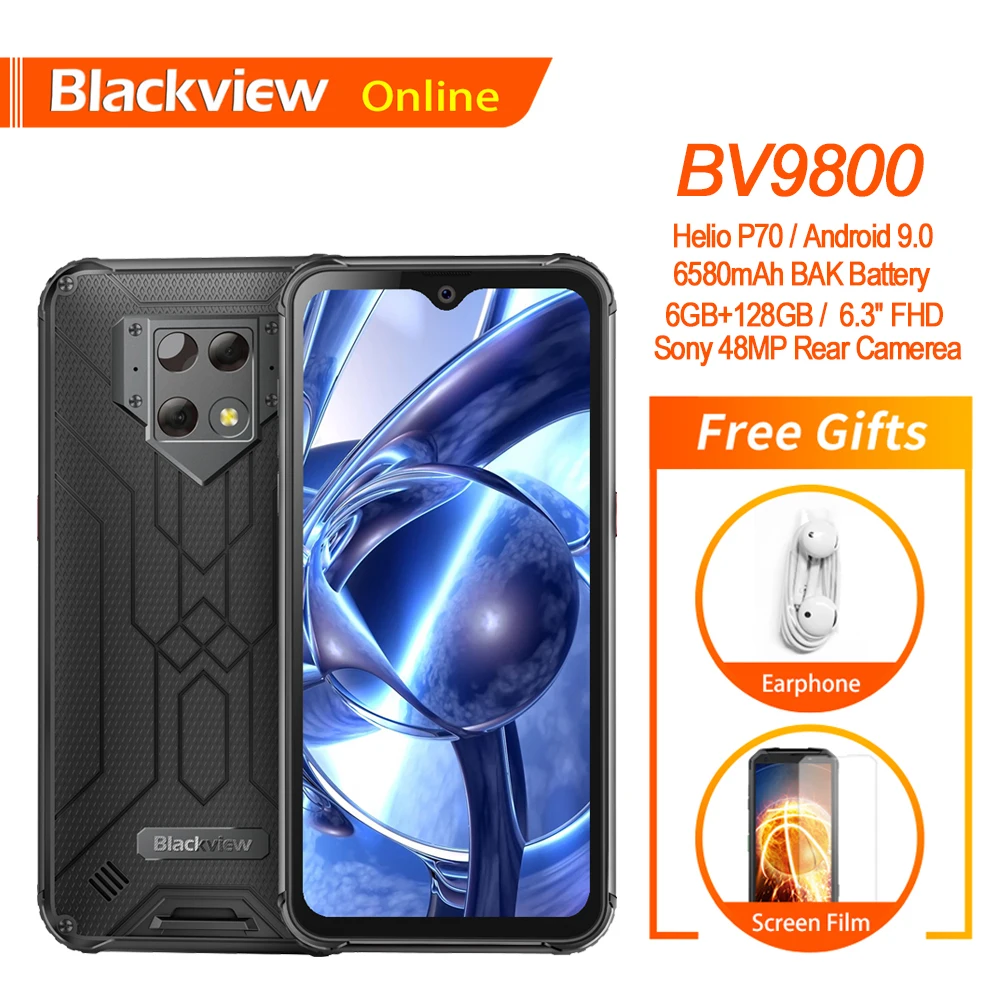 Blackview BV9800 смартфон с 5,5 дюймовым дисплеем, процессором Helio P70, ОЗУ 6 ГБ, ПЗУ 128 ГБ, Android 9,0, NFC|Смартфоны и мобильные телефоны|   | АлиЭкспресс