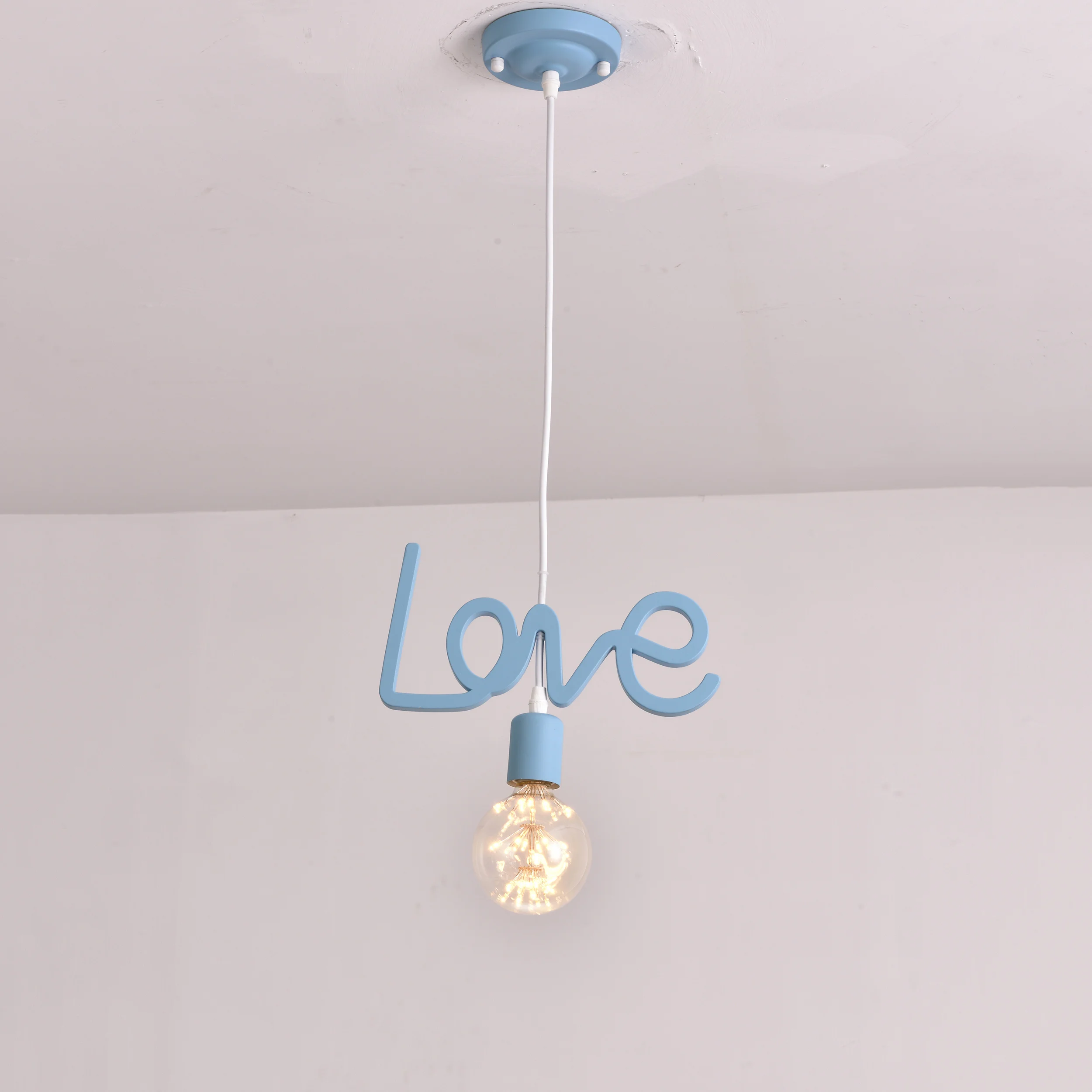 Personality Letter Love Design Light Kids Bedroom Pendant Lamp hanging lamp