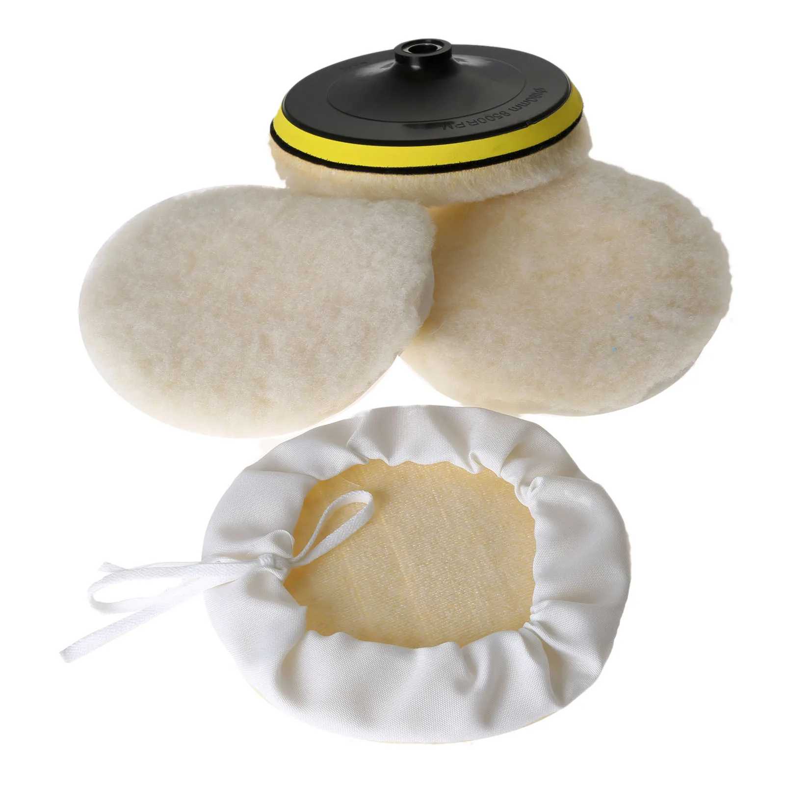 Yetaha 5pcs 180mm Wool Clean Polishing Buffer Wool Wheel Auto