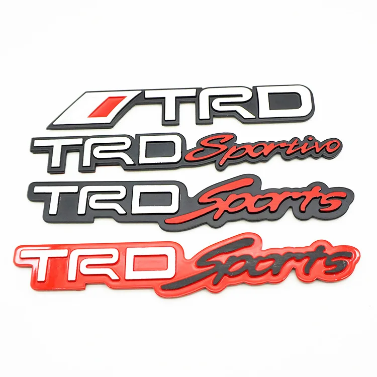Подходит для Toyota trdsports алюминиевый сплав модифицированный бампер наклейки trdsportivo матовая алюминиевая маркировка
