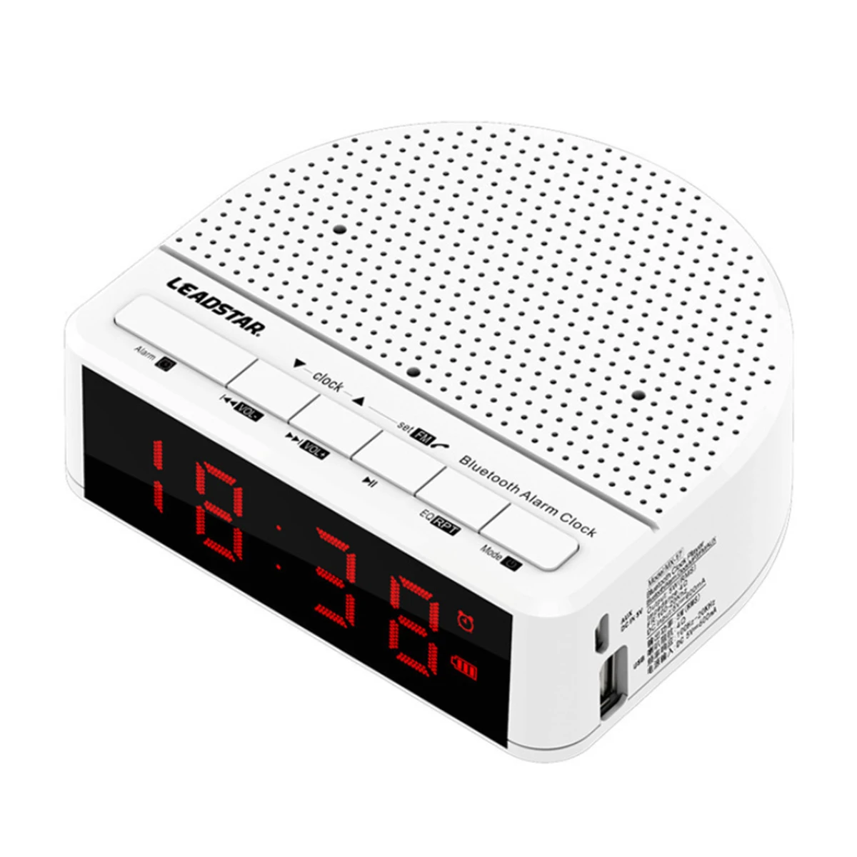 Беспроводной Bluetooth динамик fm-радио Будильник USB светодиодный цифровые настольные часы портативный стерео-динамик с TF картой/u-диском/AUX Jack