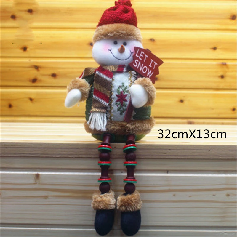 Новогодние куклы новогодние вечерние рождественские украшения для подарков елочные украшения инновационная лося Санта Снеговик декорированная кукла - Цвет: B1