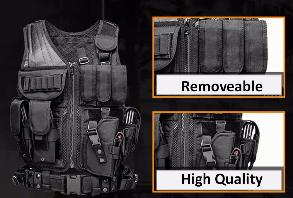 Высококачественный охотничий жилет мужской Тактический Жилет Molle военная одежда