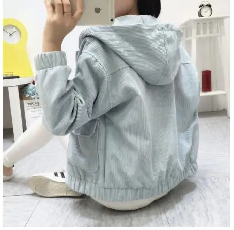 3 Куртка Chaqueta, пальто, одежда, уличная Новинка, Женская куртка с длинными рукавами, верхняя одежда с отложным воротником, коричневое кордовое пальто, куртка - Цвет: 3
