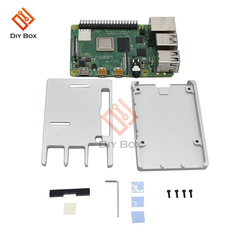 Чехол Raspberry Pi 4 для RPI 4B металлический чехол из алюминиевого сплава с ЧПУ