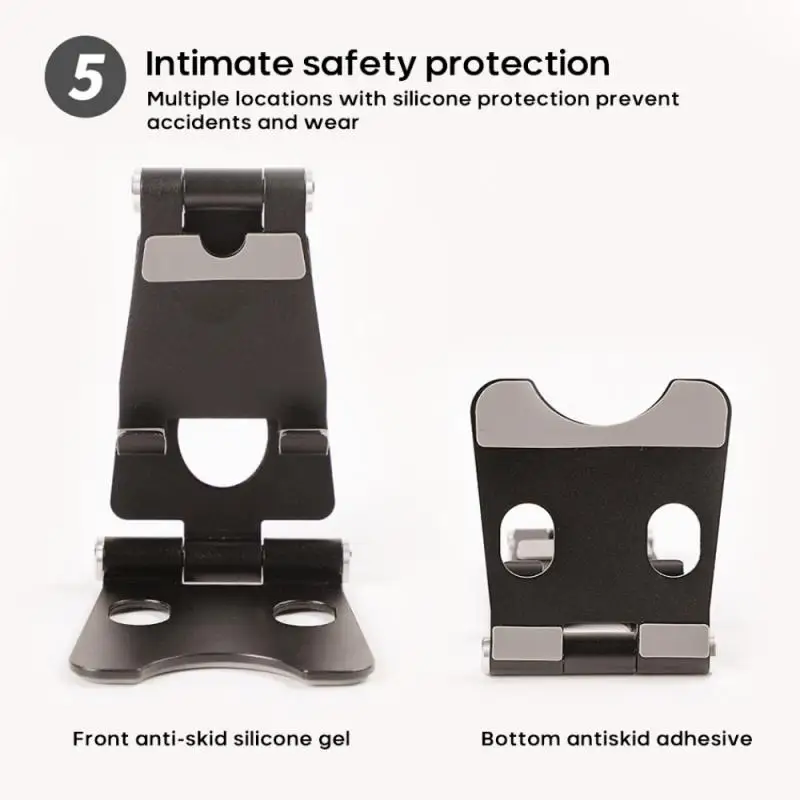 책상 전화 및 태블릿 스탠드 홀더 전화 아이폰 아이패드 4-8 인치 접이식 휴대용 멀티 앵글 알루미늄 합금 홀더 스탠드