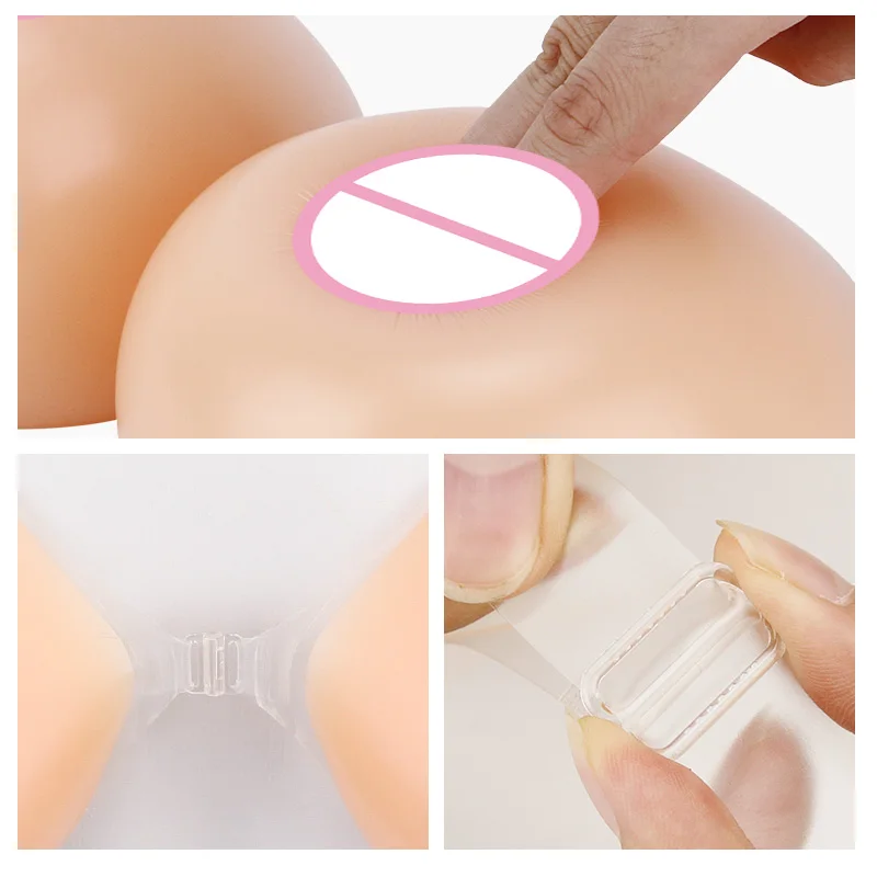 1 Paio Di Forme Seno In Silicone Autoadesive, Protesi Per Mastectomia E Crossdresser, Taglie AA-FF, Colorazioni Naturali