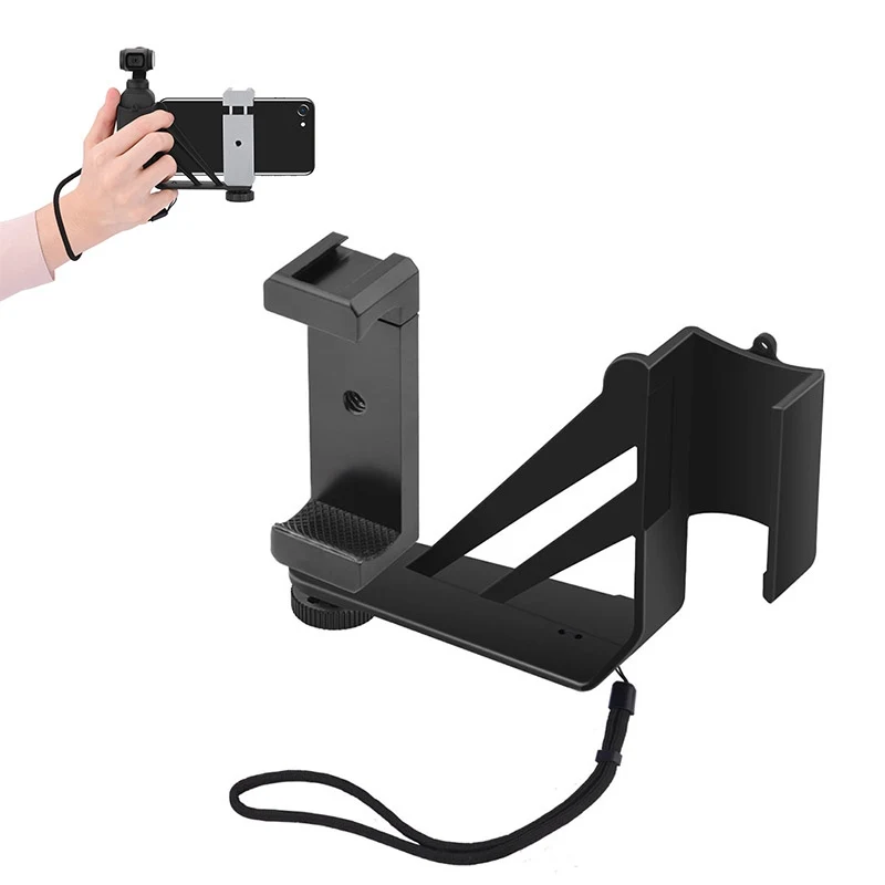 Дешевый алюминий Сплав Длинная подставка для DJI OSMO Карманный карданный камеры Телефон Штатив Держатель Кронштейн фиксированный кронштейн