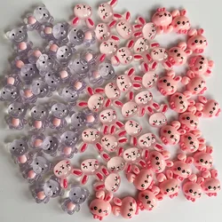 Adornos de uñas de dibujos animados de gelatina, adornos creativos de conejo, oso pequeño, accesorios de manicura DIY, novedad