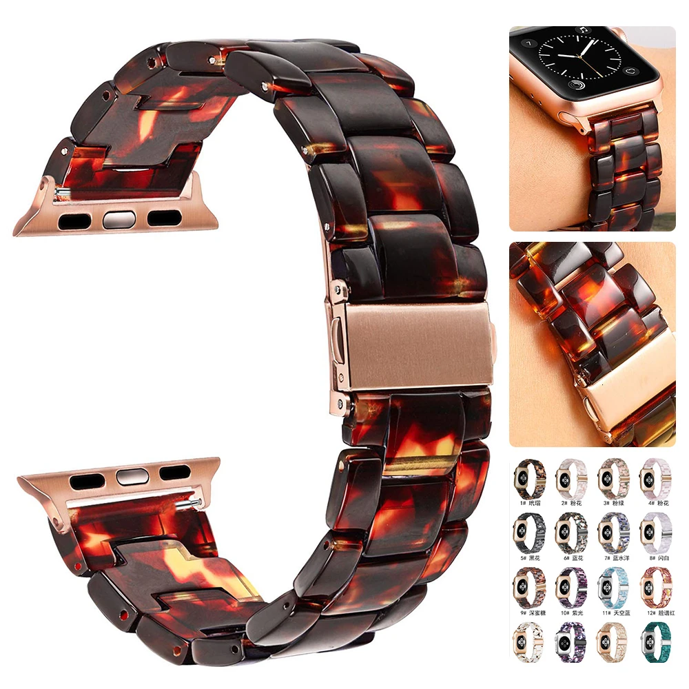 Ремешок резиновый для Apple Watch 44 мм сменный Браслет наручных часов iwatch Series 5 4 3 2 1 42