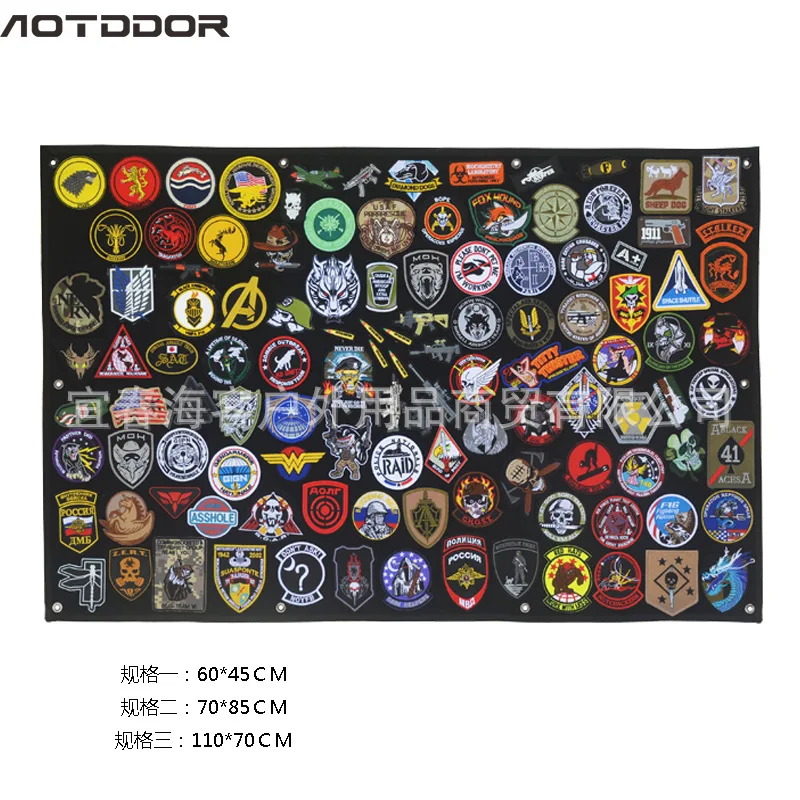 

Ao tu duo er Velcro Badge Storage Display Poster Army Fans Shoulder Emblem Organizing Cloth Velcro Wall Display