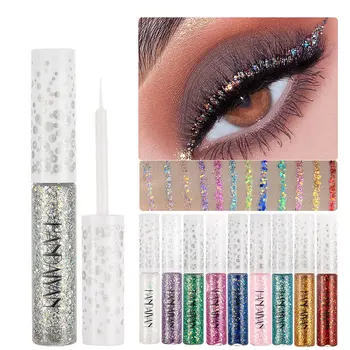 

2019 Waterproof Smudge-proof Shimmer Liquid Eyeliner 12 Colors Luminous Eyeliner Liquid Long-lasting Easy to Color