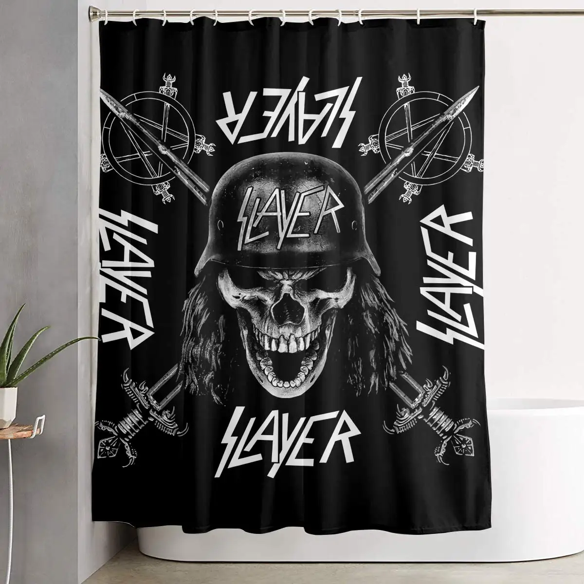 Riche группа Slayer-финальное шоу в Греции полиэстер классической музыки Стиль Шторы |