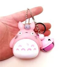 Творческий мультфильм ПВХ кукла брелок Тоторо автомобиль сумка орнамент мобильный телефон колокольчик небольшие подарки кулон