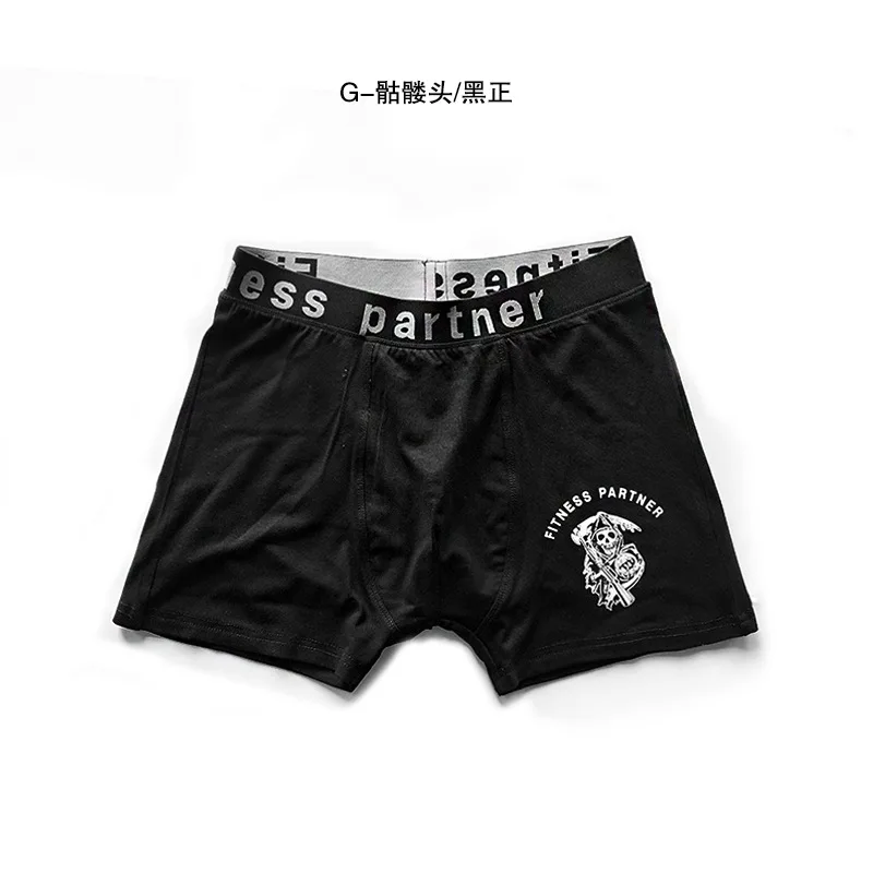 

Muscle Brother Summer Fitness Training Pure Cotton Shorts Men's Sports Underwear Boxers Elasticity Quick-Dry Shorts Men's