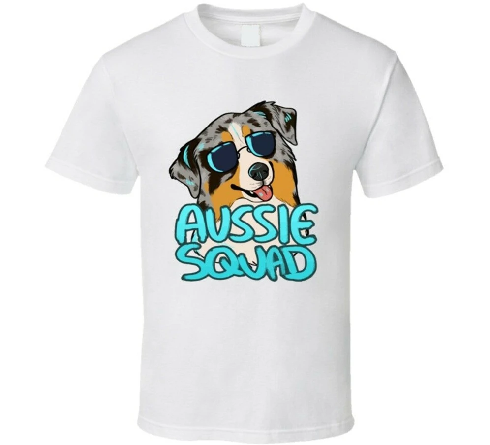 Австралийская овчарка футболка Aussie Tee мультяшная Футболка мужская женская |