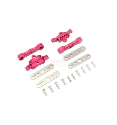 Алюминиевый передний+ задний нижний рычаг подвески Код для TRAXXAS 1/10 MAXX MONSTER TRUCK-89076-4 rc автомобиль часть 1:10 - Цвет: Красный