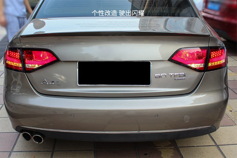 Автомобильный Стайлинг задний фонарь для Audi A4 задний светильник s 2009 2010 2011-2012 для A4 задний светильник DRL+ сигнал поворота+ тормоз+ обратный