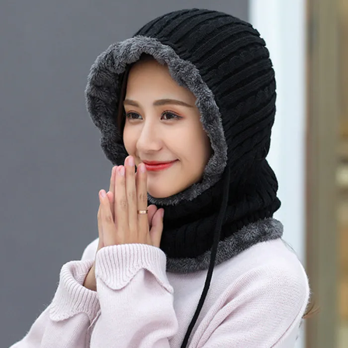 Зимняя кепка s модная кепка Snapback s для мужчин вязаная шапочка для шеи Теплая Флисовая Подкладка велосипедная Кепка-OPK