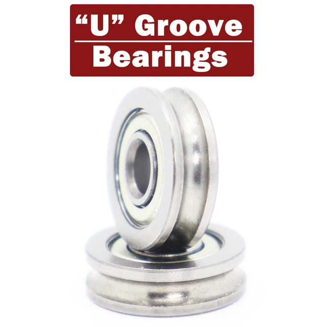683ZZ Outer Ring With U Groove Stainless Bearings 3*7*3 mm ( 2 PCS ) Miniature  Fishing Rod Reel Pulley U Groove Wheel Bearings - AliExpress