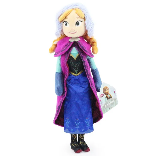 Diseny 50 CM frozen Princess Anna Elsa  Plush toys  cute Dolls Snow Queen  Stuffed Plush Kids Toys Gift