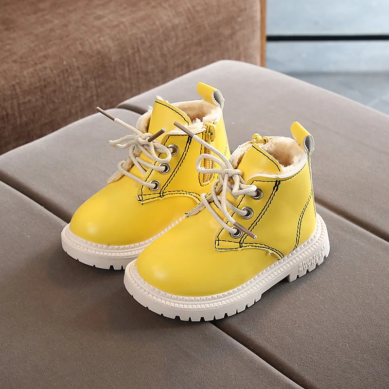 

2020 Winter New Children 's Boots Non-Slip Warm Strong Cheap Boys Cotton Casual Shoes Girls' Boots Fashion Dr. Martens Boots