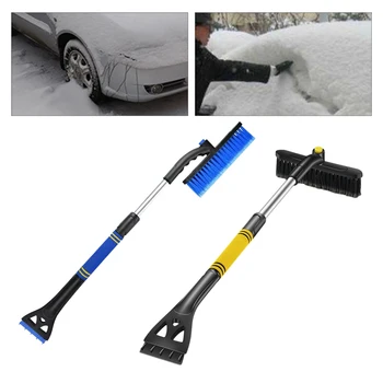 

Winter Car Windshield Ice Scraper Glass Snow Brush Extendable Stainless Steel Snow Remover Cleaner Tool Broom Wash Accessories
