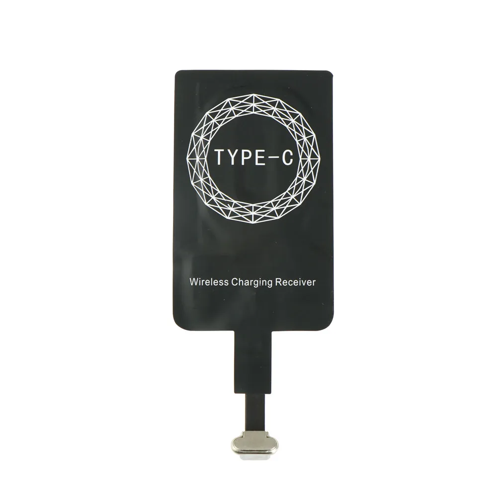 Universal QI Wireless Charger Charging Patch Android Type-C Receiver Adapter Pad For Samsung Smart phone | Электроника