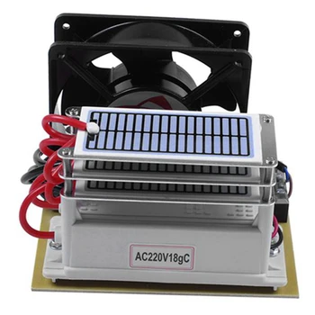 

Ozone O3 Generator Air Water Purifier 3 Layers Moisture Proof with Fan Ozonizer Treatment Ozone Machine-18G/H,US Plug