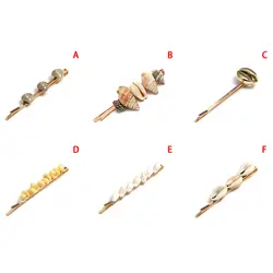 Модные ювелирные изделия Морская раковина женская заколка для волос заколки жемчужная шпилька аксессуары