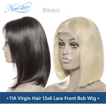 Прямые волосы 13x6 Боба парик Синтетические волосы на кружеве парик new star светлые волосы 613 человеческие волосы парик бразильский девственные волосы кружевной парик для черных Для женщин