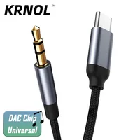 Usb tipo c a 3.5mm jack aux cabo dac tipo-c áudio kabel para carro alto-falante fone de ouvido tipo c adaptador auxiliar cabo 0.5m 1m 1.5m