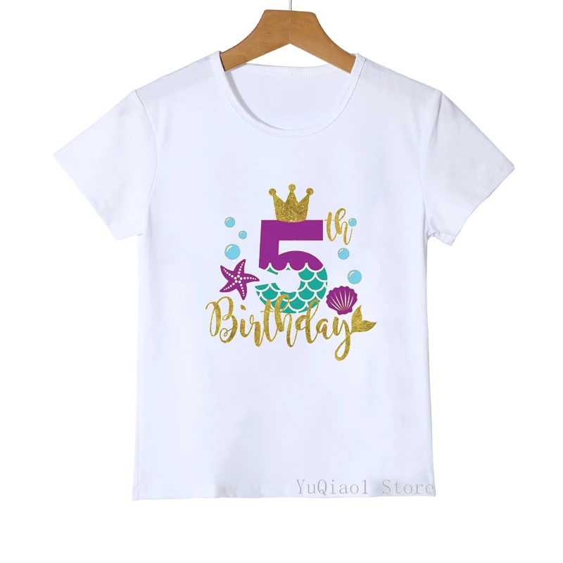 

Kids Happy Birthday Number 1-10 Letter Print T Shirt Girls Birthday Gift Lovely Graphic Number T-Shirt Baby Toddler Teen Clothes