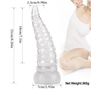 Octopus Tentacle Dildo Butt Plug Anal Sex Toy Large Particles Vaginal Massage Anal Expansion Men Women Masturbation Sex Products 6
