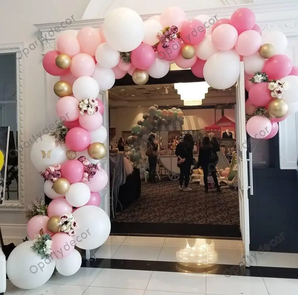 

81Pcs Diy Birthday Party Balloon Garland Arch Kit Chrome Gold Rose Red Balloon Set Decorations Kids Baby Shower Supplies Balls