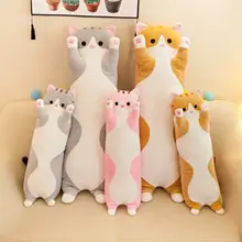 Oreiller en peluche pour enfants, jouet doux, confortable, Long, oreiller de couchage, cadeau