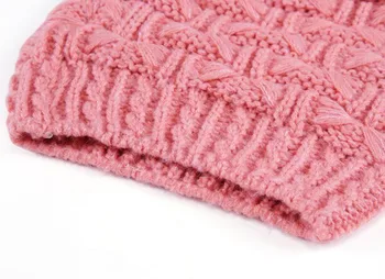 

Fashion Winter Hat Scarf Cute Knit Crochet Beanies Cap Hats For Women Warm Scarf And Hat Twist Knitted Hat FEA889