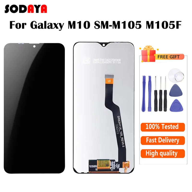 6 2 ''ЖК-дисплей для SAMSUNG Galaxy M10 SM-M105 M105F M105G/DS lcd кодирующий преобразователь