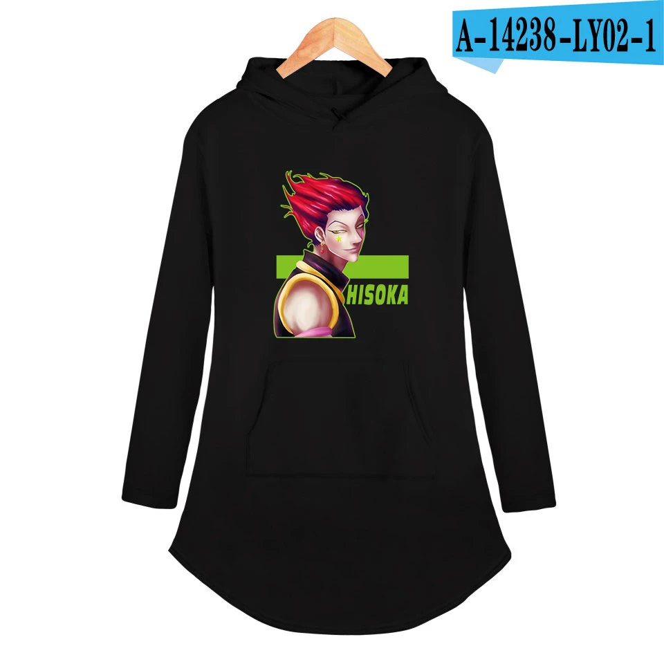Hisoka HUNTER 2D новое летнее платье с капюшоном толстовка с коротким рукавом тренд Великолепная уличная одежда для отдыха крутой летний Повседневный стиль - Цвет: black