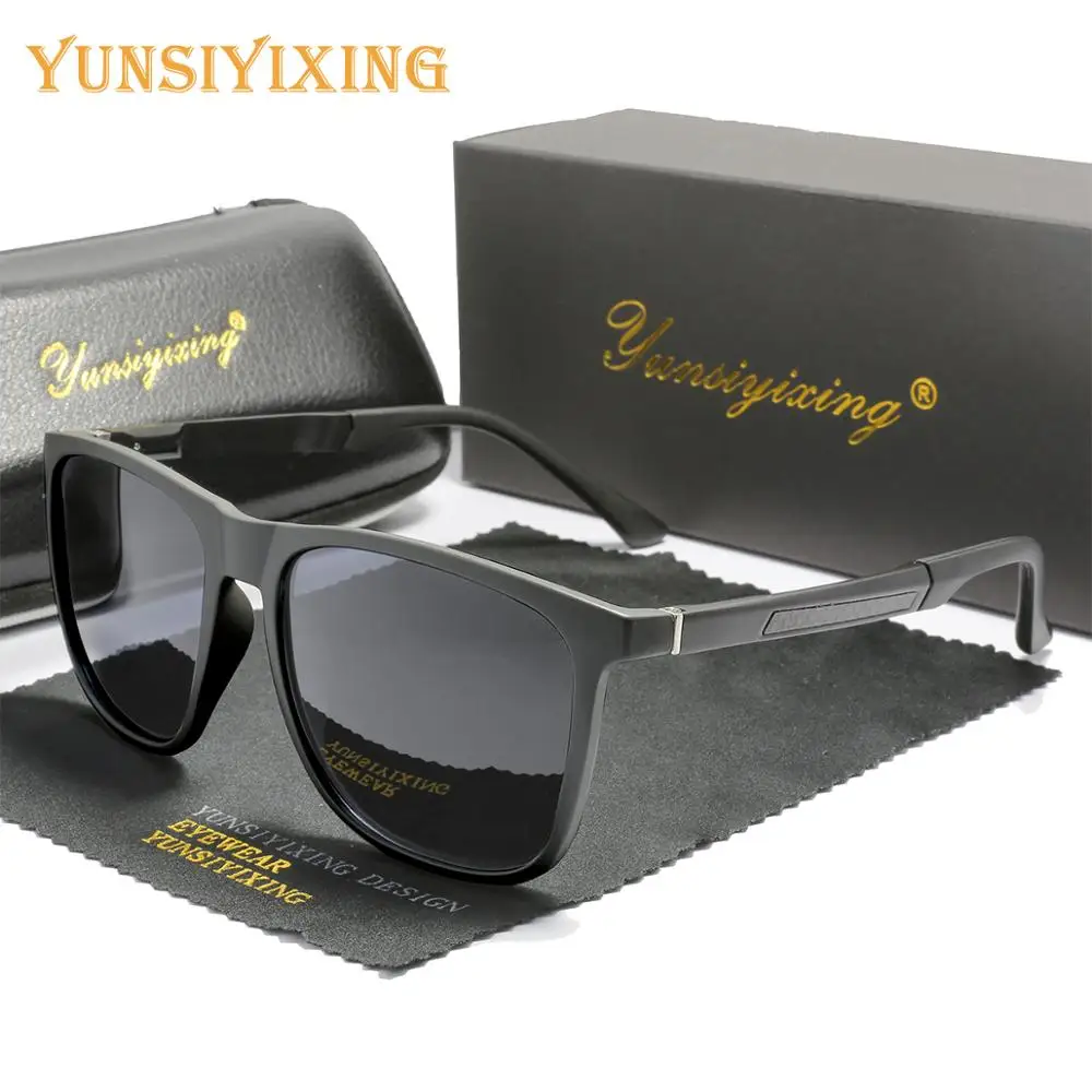 

YSYX Men's Vintage Aluminum Sunglasses Polarized UV400 Mirror High Quality Glasses Coating Driving Square Men/Women Eyewear 3341