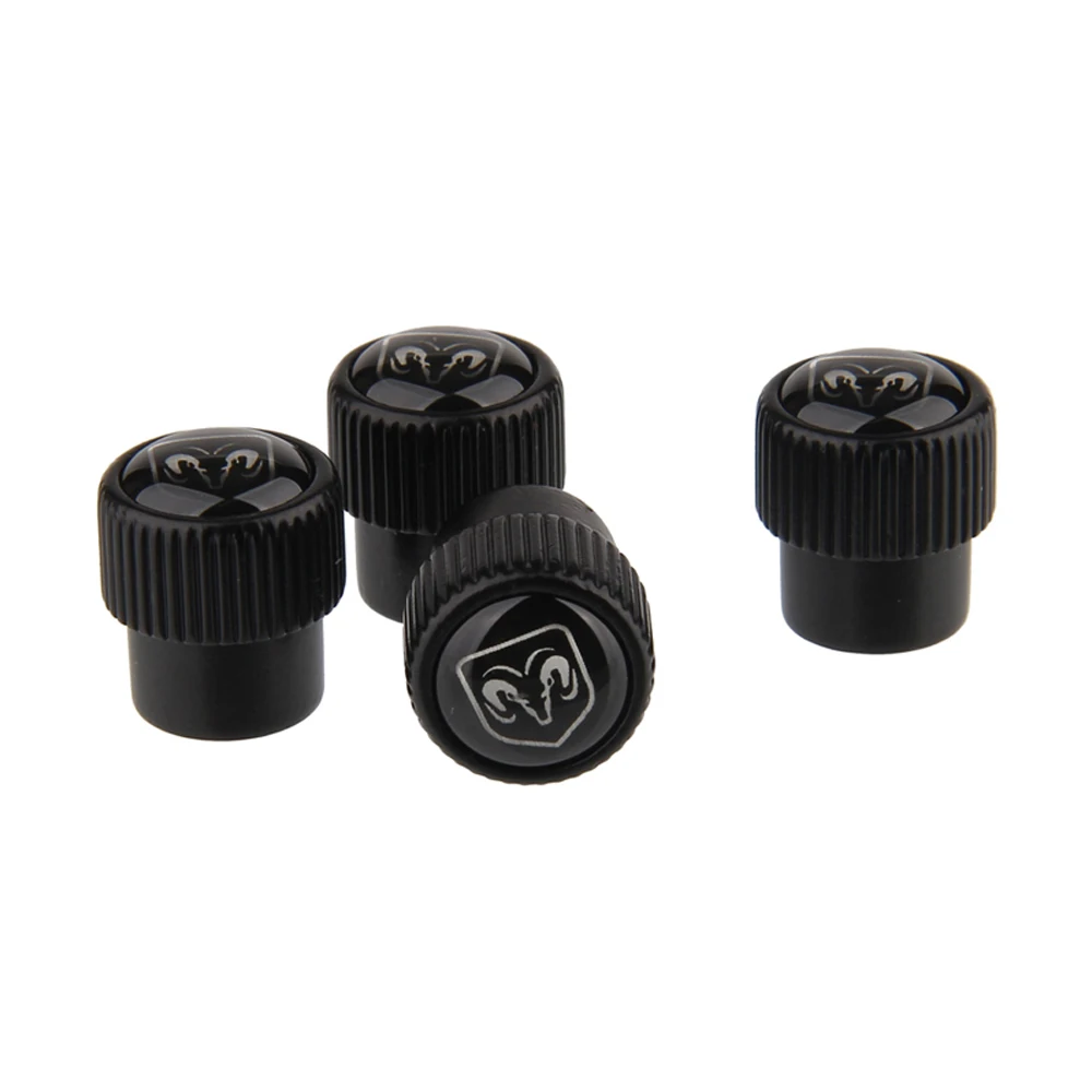 

4pcs Tires Valves Tyre Stem Air Caps Airtight Cover For Dodge JCUV Caliber RAM Journey Charger Caravan Stainless Steel Car Wheel