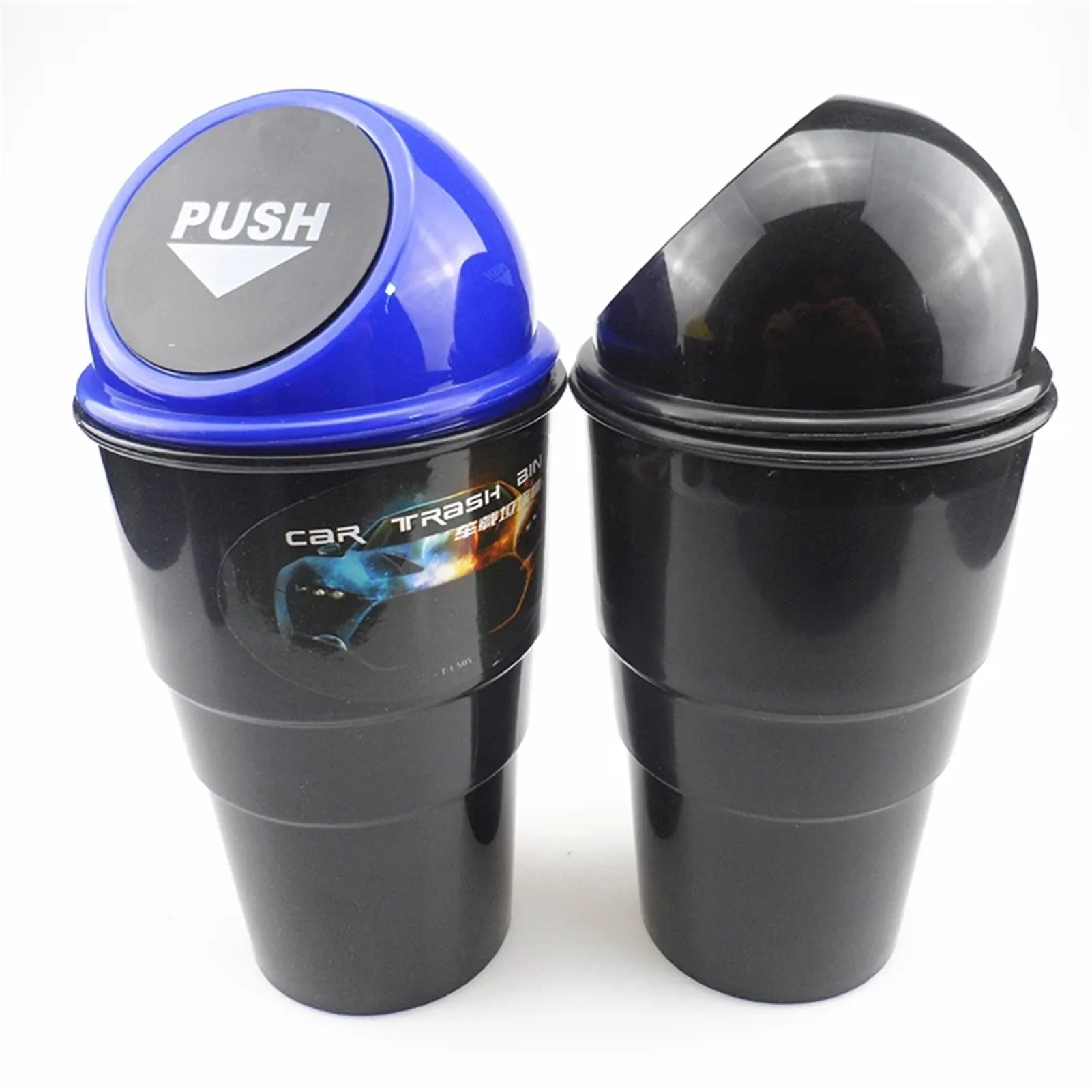 Creative Portable Mini Cute Car Trash Can Storage Box Bin with Spring Cover Car Trash Can Storage Box Bin with Spring Cover