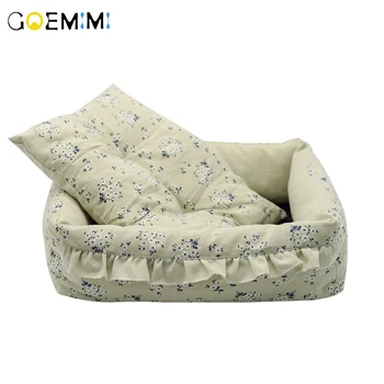 

Cat Bed Lace Flower Design cama para gato Winter Warm Cats Bed House for Small Medium Dogs cats products for pets
