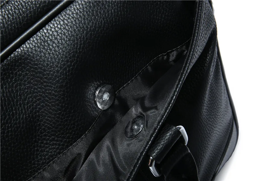 Men's Business Black Casual Bag pu leather Briefcase men's Tote bags High quality male Business large capacity