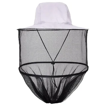 

Outdoor Camouflage Fishing Hat Bee Keeping Insects Mosquito Net Prevention Cap Mesh Fishing Cap Outdoor Sunshade Lone Neck Head