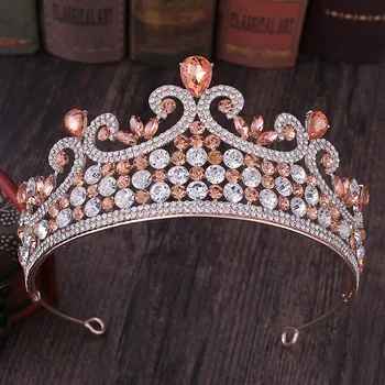 

New Style Royal Queen Princess Shining Rhinestone Bride Tiaras and Crown de Noiva Women Girl Birthday Wedding Party Hair Jewelry