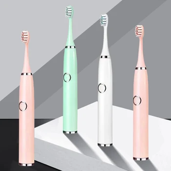 Super Sonic Electric Toothbrushes for Adults Kid Smart Timer Whitening Toothbrush IPX7 Waterproof Replaceable AA Battery Version 1