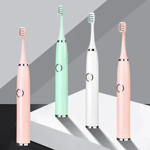 

Super Sonic Electric Toothbrushes for Adults Kid Smart Timer Whitening Toothbrush IPX7 Waterproof Replaceable AA Battery Version